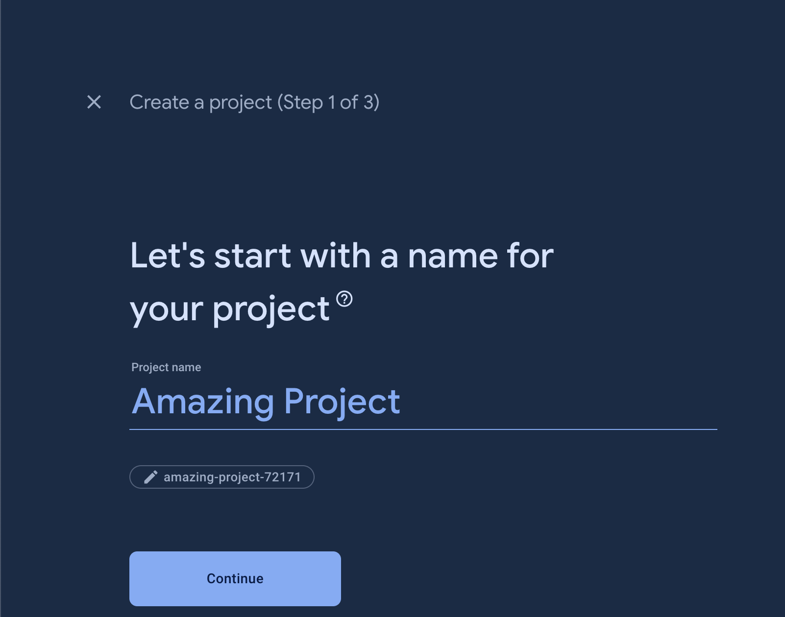 Provide Project Name